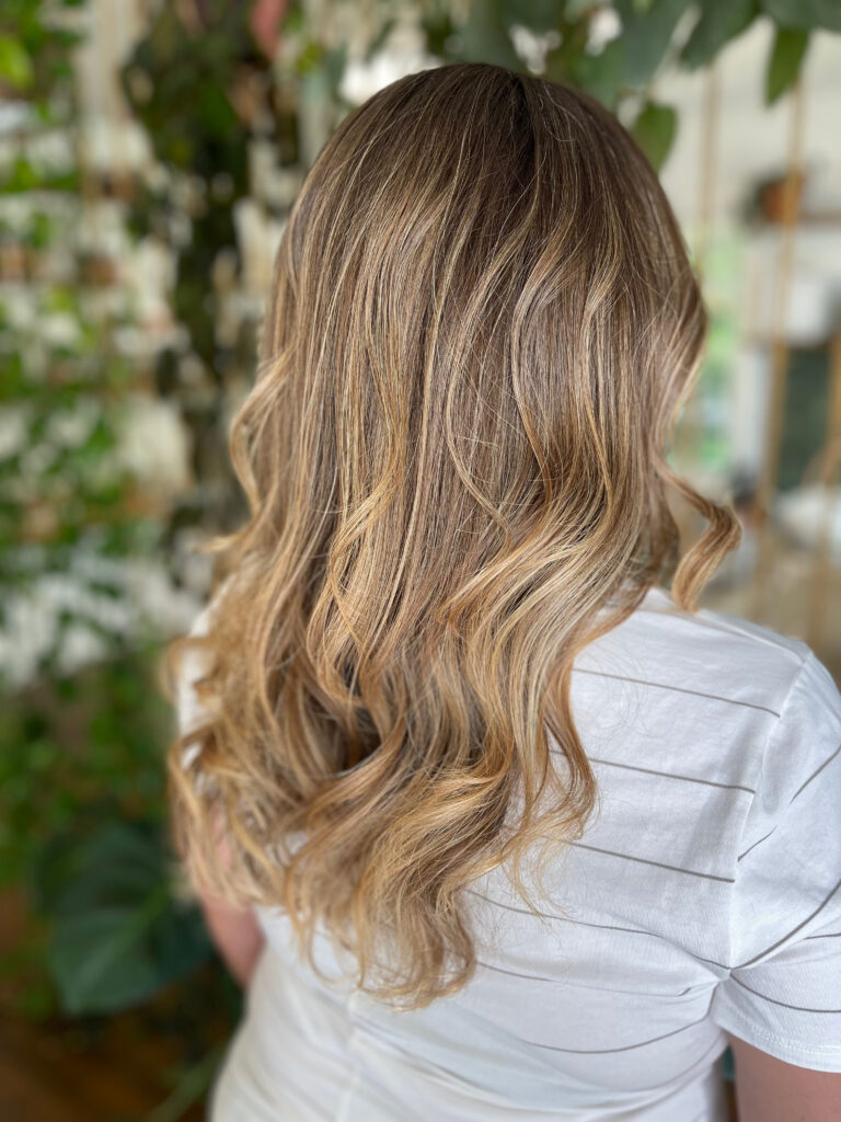 Honey balayage finished at BR Collective