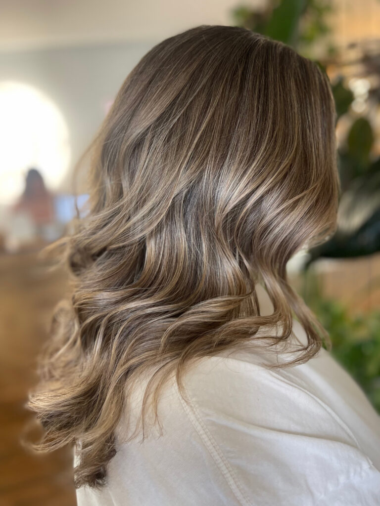 Ash balayage waves