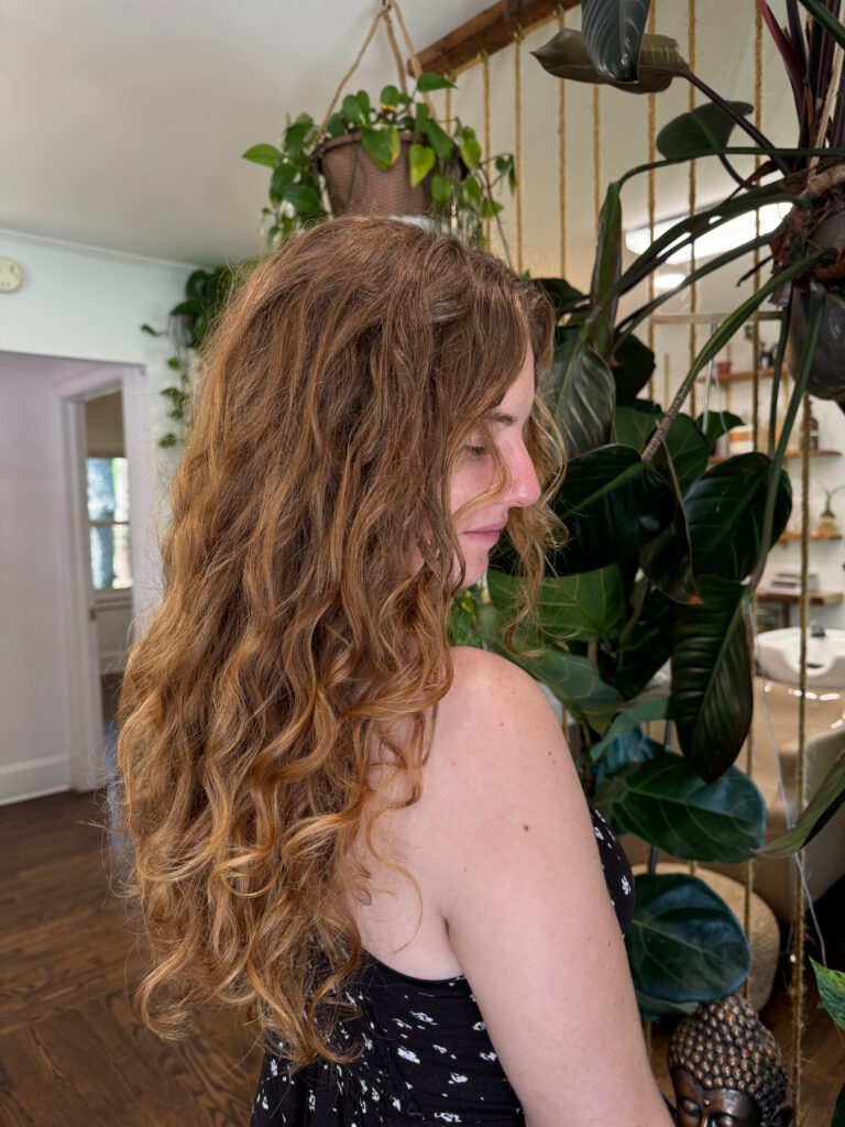 Natural red curls